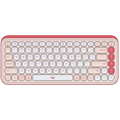 Logitech POP ICON KEYS 無線鍵盤 (美式英文) (蜜糖粉)